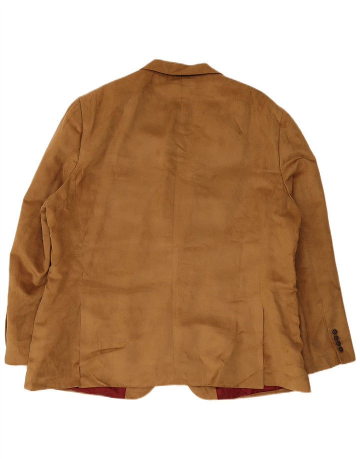 Giacca blazer da uomo a 2 bottoni vestibilità regolare Nautica IT 50 grande poliestere beige