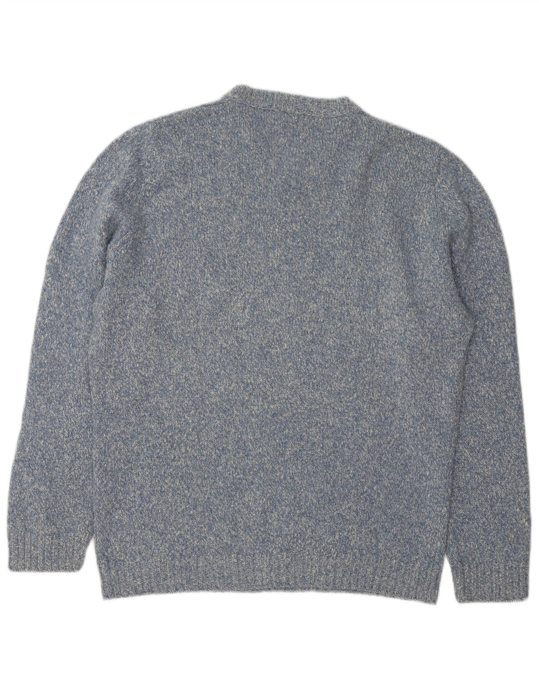 Maglione girocollo da uomo Gran Sasso IT 48 Cashmere screziato blu medio