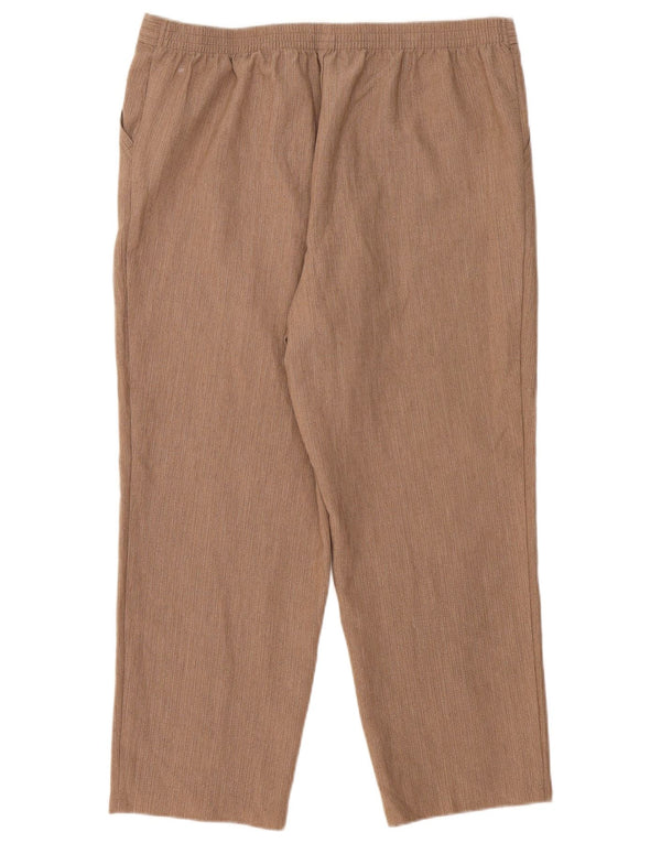 Pantaloni casual affusolati da donna Marks & Spencer UK 18 XL W36 L26 Marrone