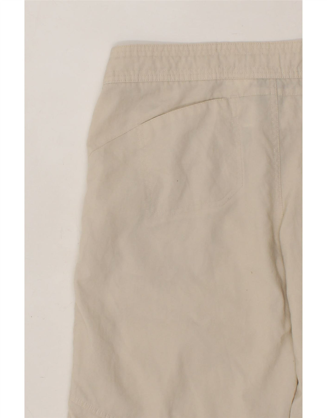 NIKE Womens Bermuda Sport Shorts US 8-10 Medium  Off White Polyester Vintage Nike and Second-Hand Nike from Messina Hembry 