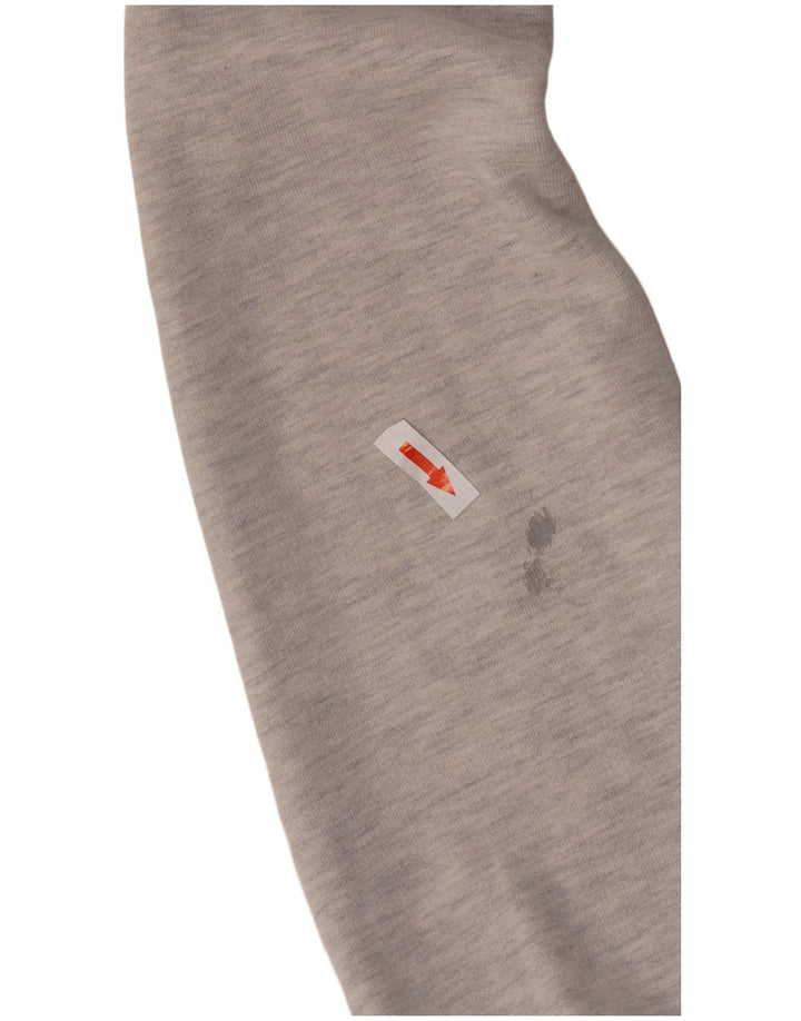 Felpa con cappuccio da donna Superdry UK 14 cotone grigio medio