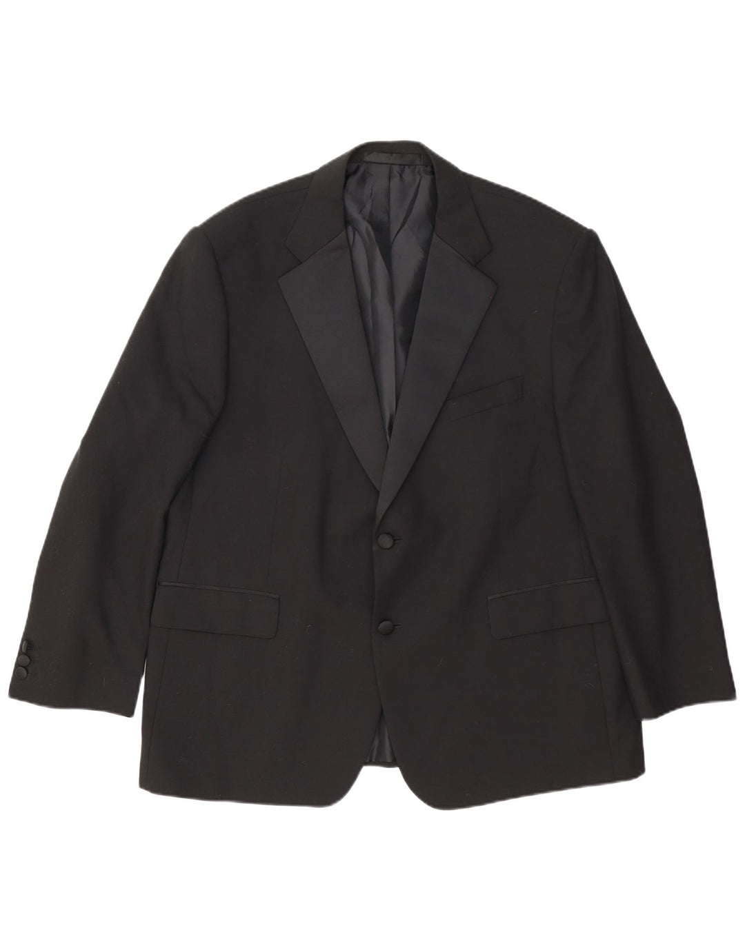 Giacca blazer a 2 bottoni da uomo Marks & Spencer UK 46 XL lana nera