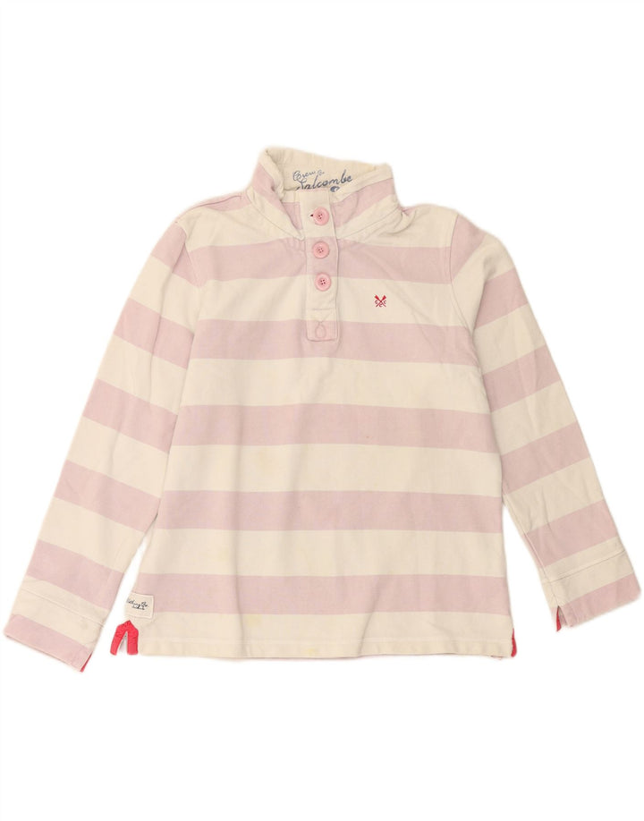 Crew Clothing Felpa da donna Maglione UK 14 Grande cotone bianco sporco