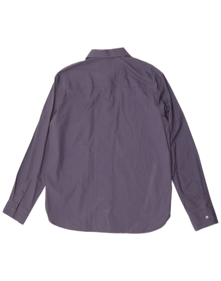 Camicia Cos da uomo vestibilità regolare grande cotone grigio