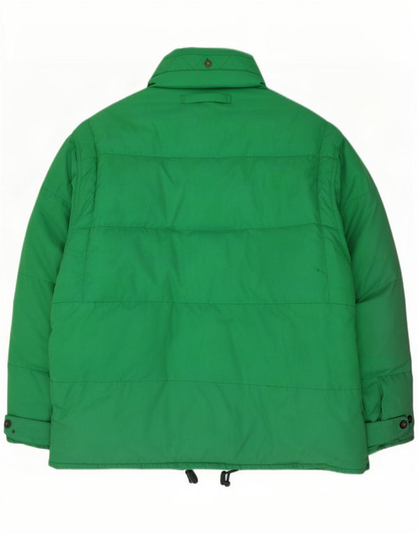 Think Pink Mens Padded Jacket IT 50 Large Green Polyamide