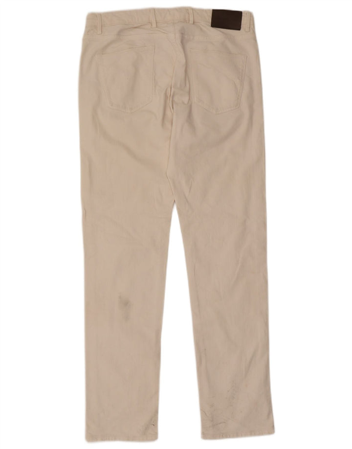 Jeans slim da donna Massimo Dutti EU 42 Large W32 L31 Cotone bianco