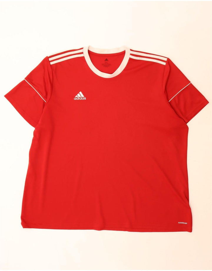 T-shirt Adidas Aeroready da uomo Top 3XL poliestere rosso
