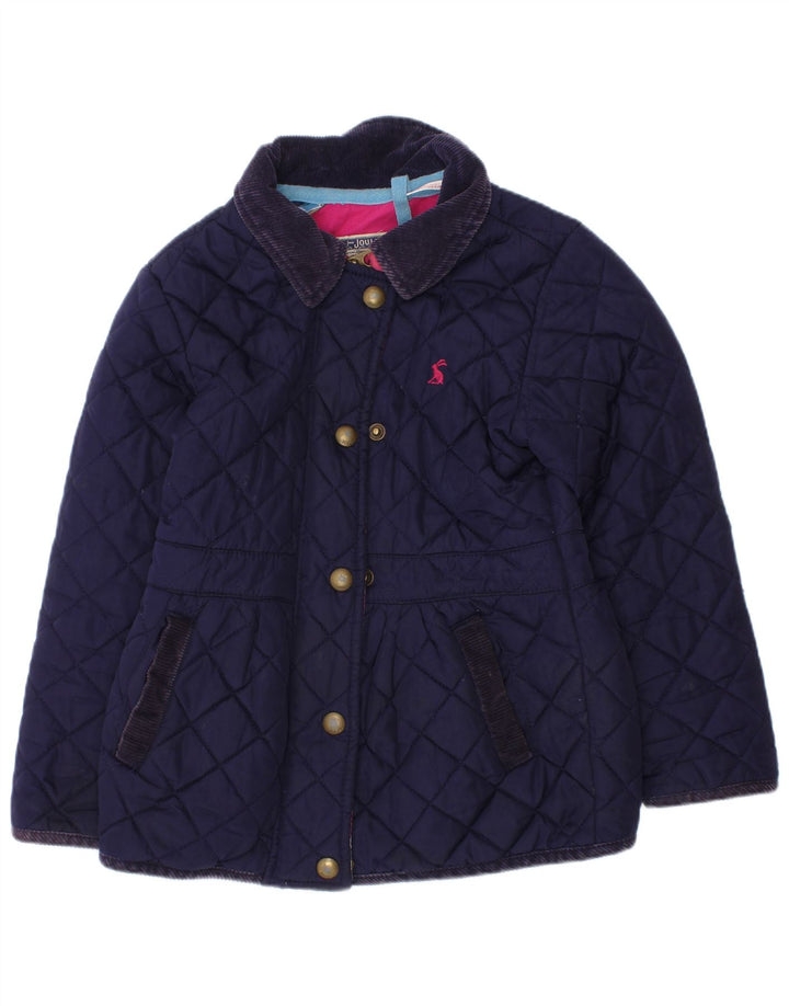 Giacca trapuntata per ragazze Joules 3-4 anni in poliestere blu navy
