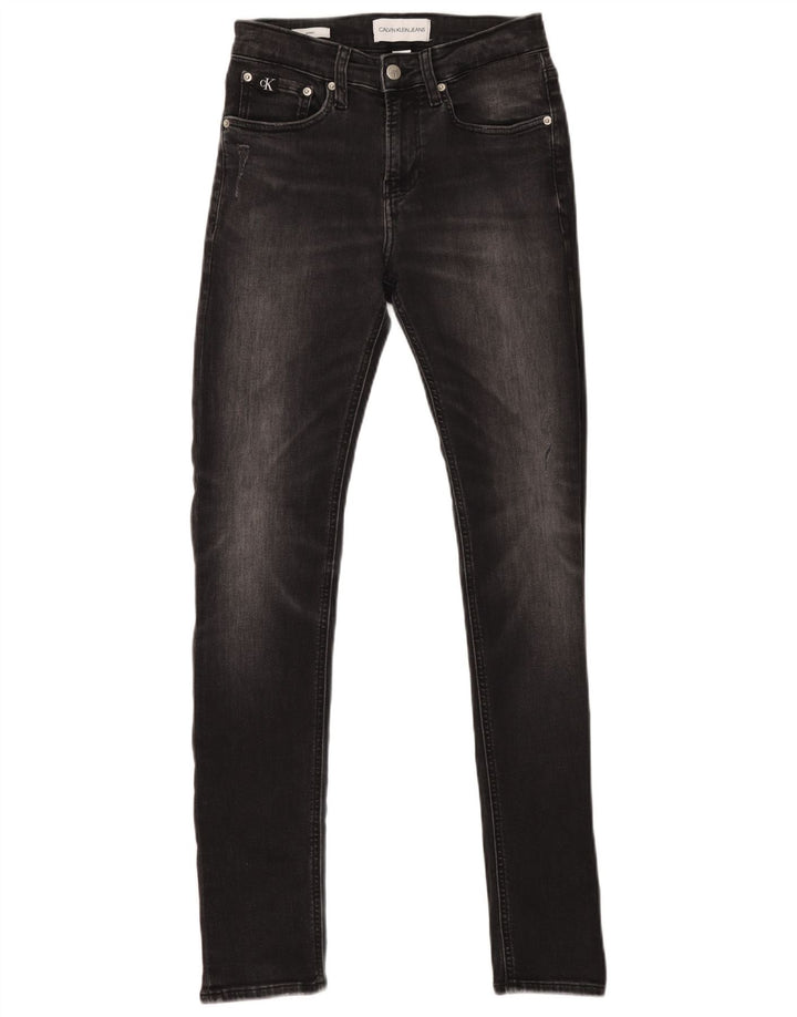CALVIN KLEIN Jeans super skinny da uomo W28 L32 Grigi