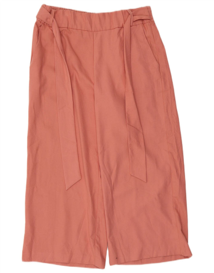 Pantaloni Capri Donna Zara Grandi W30 L22 Rosa