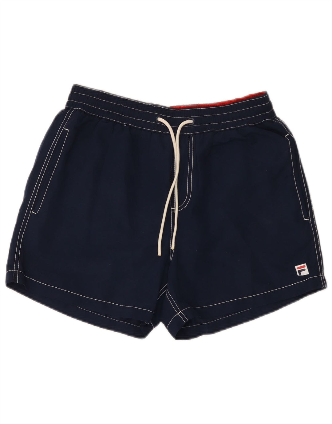 Pantaloncini da bagno da uomo Fila piccoli blu navy in poliestere