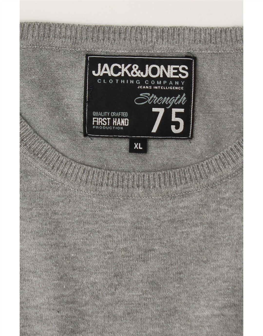 Maglione maglione girocollo da uomo Jack & Jones XL grigio screziato