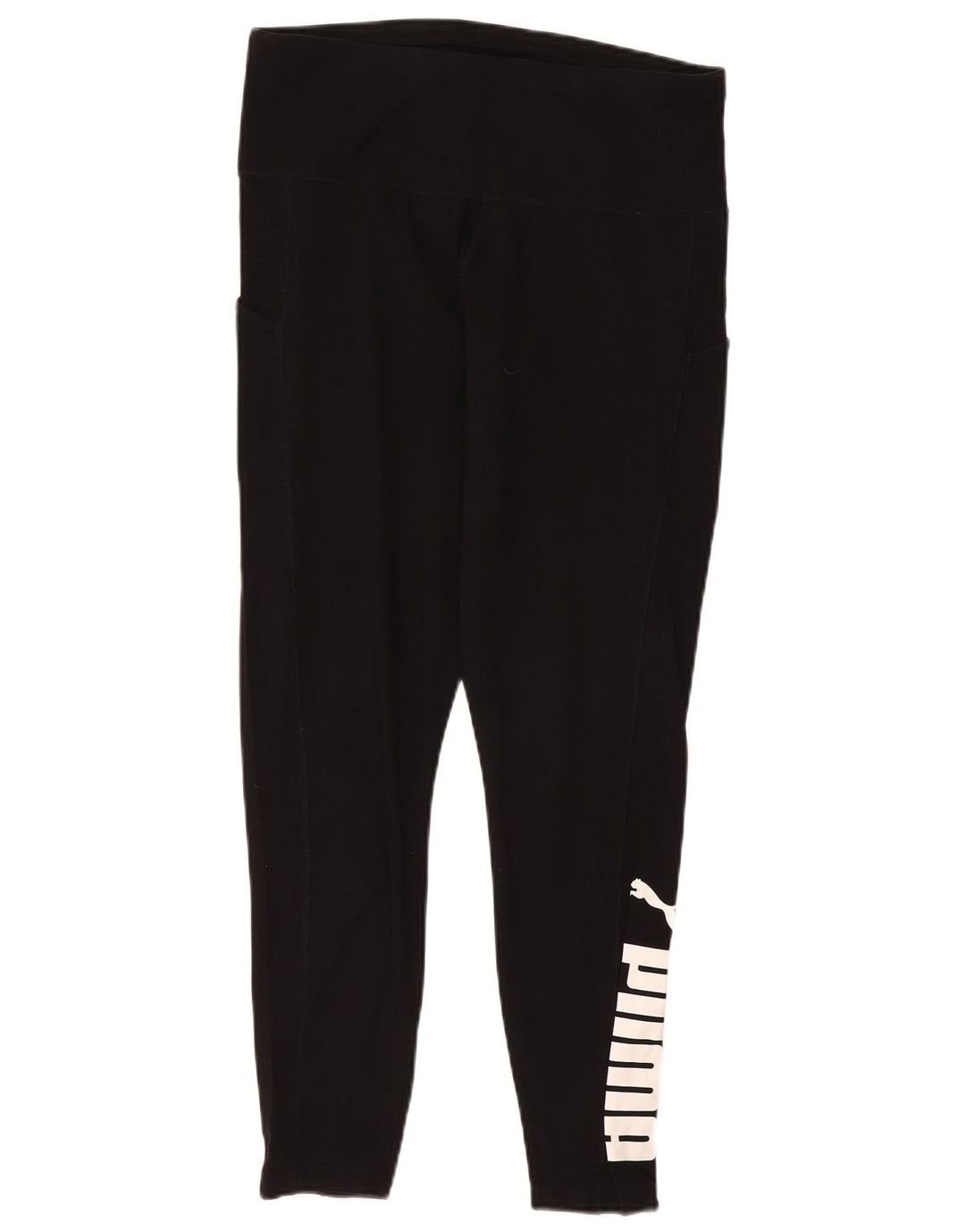 Leggings grafici PUMA da donna UK 14 Large Nero Cotone