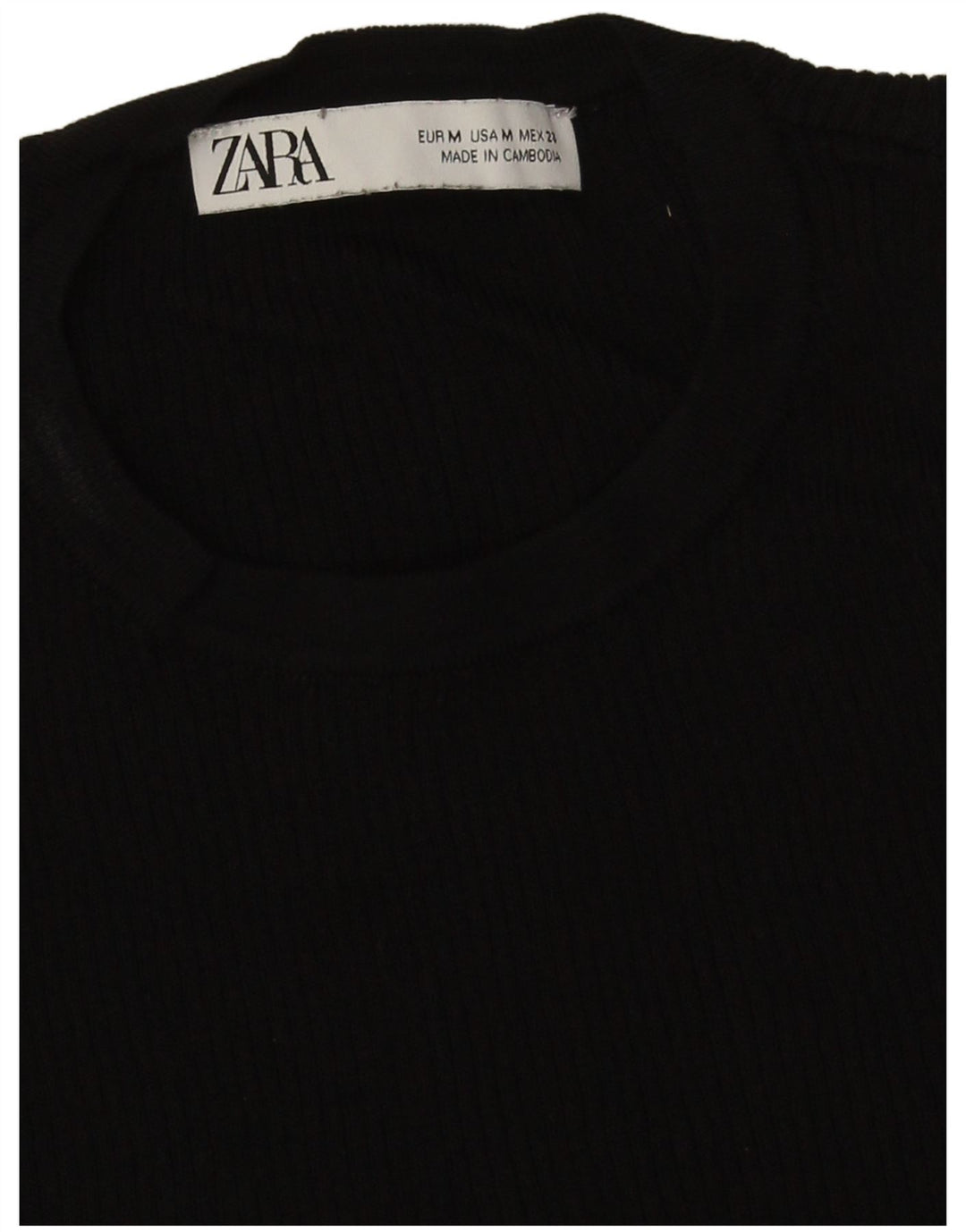 Top monospalla da donna Zara UK 12 medio nero
