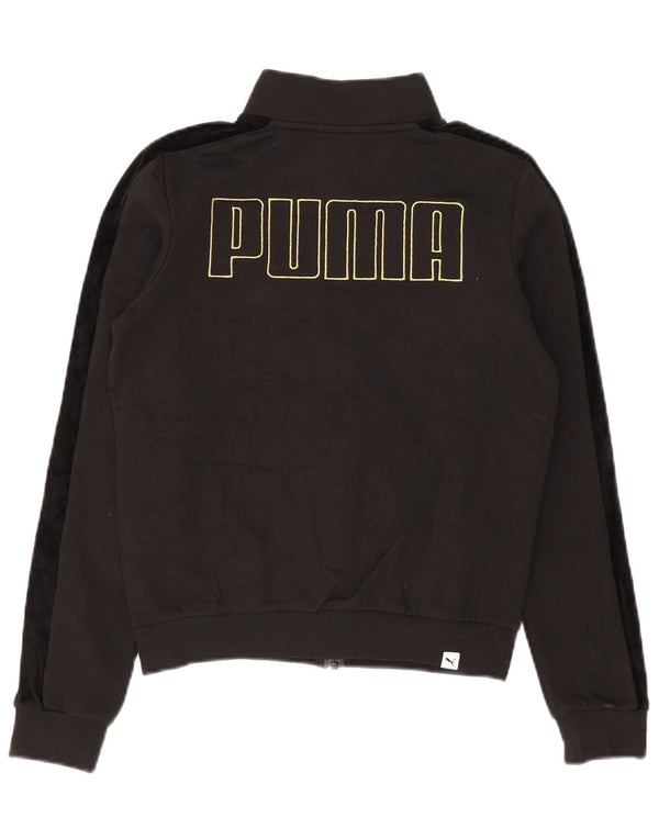 Giacca da tuta grafica da donna Puma UK 6 XS cotone color block nero