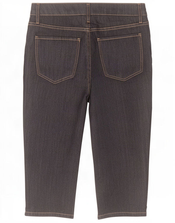 Marks & Spencer Womens Capri Jeans UK 8 Small W28 L16 Navy Blue Cotton