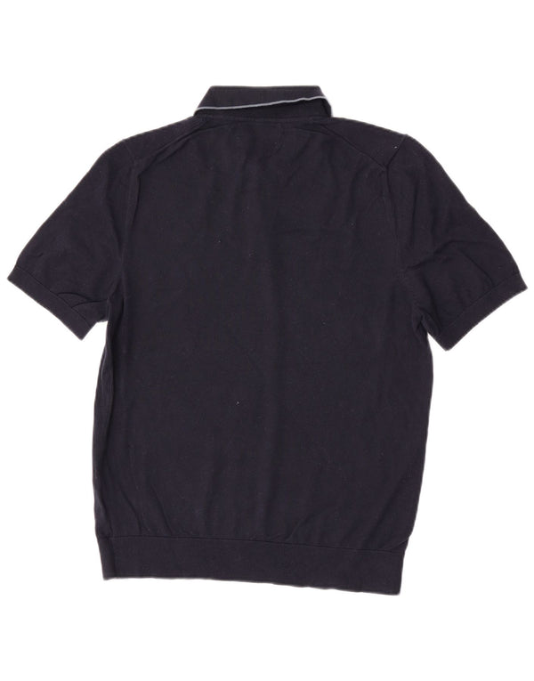 Polo da uomo Marks & Spencer media cotone blu navy