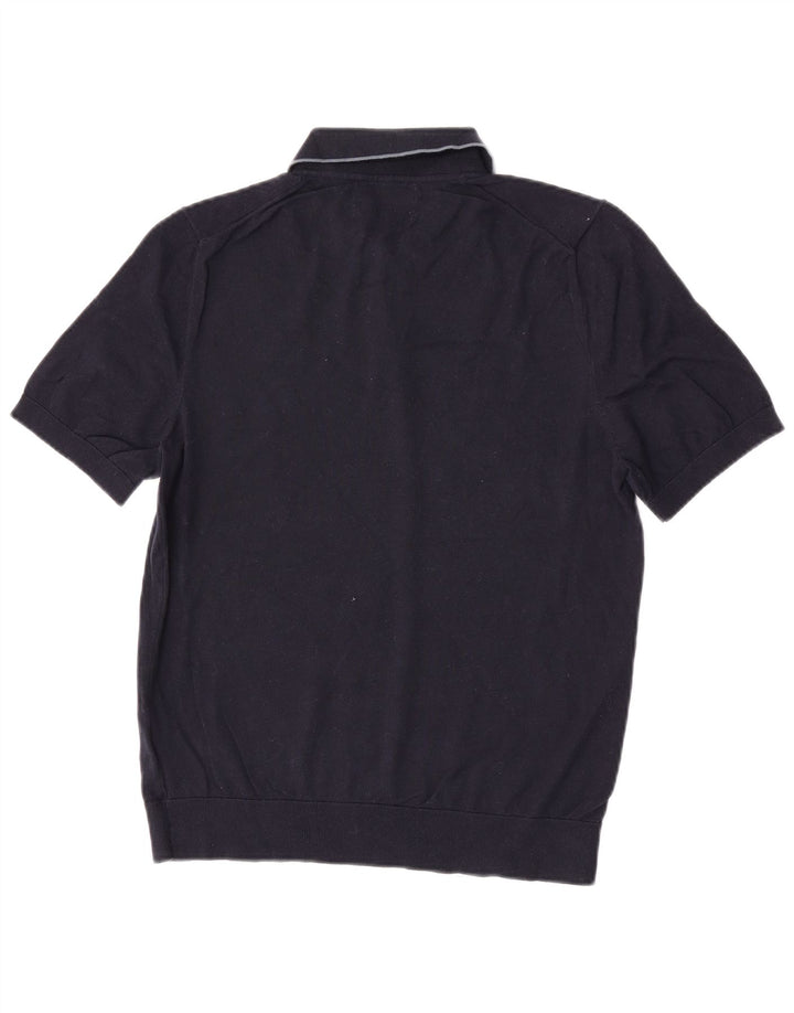 Polo da uomo Marks & Spencer media cotone blu navy