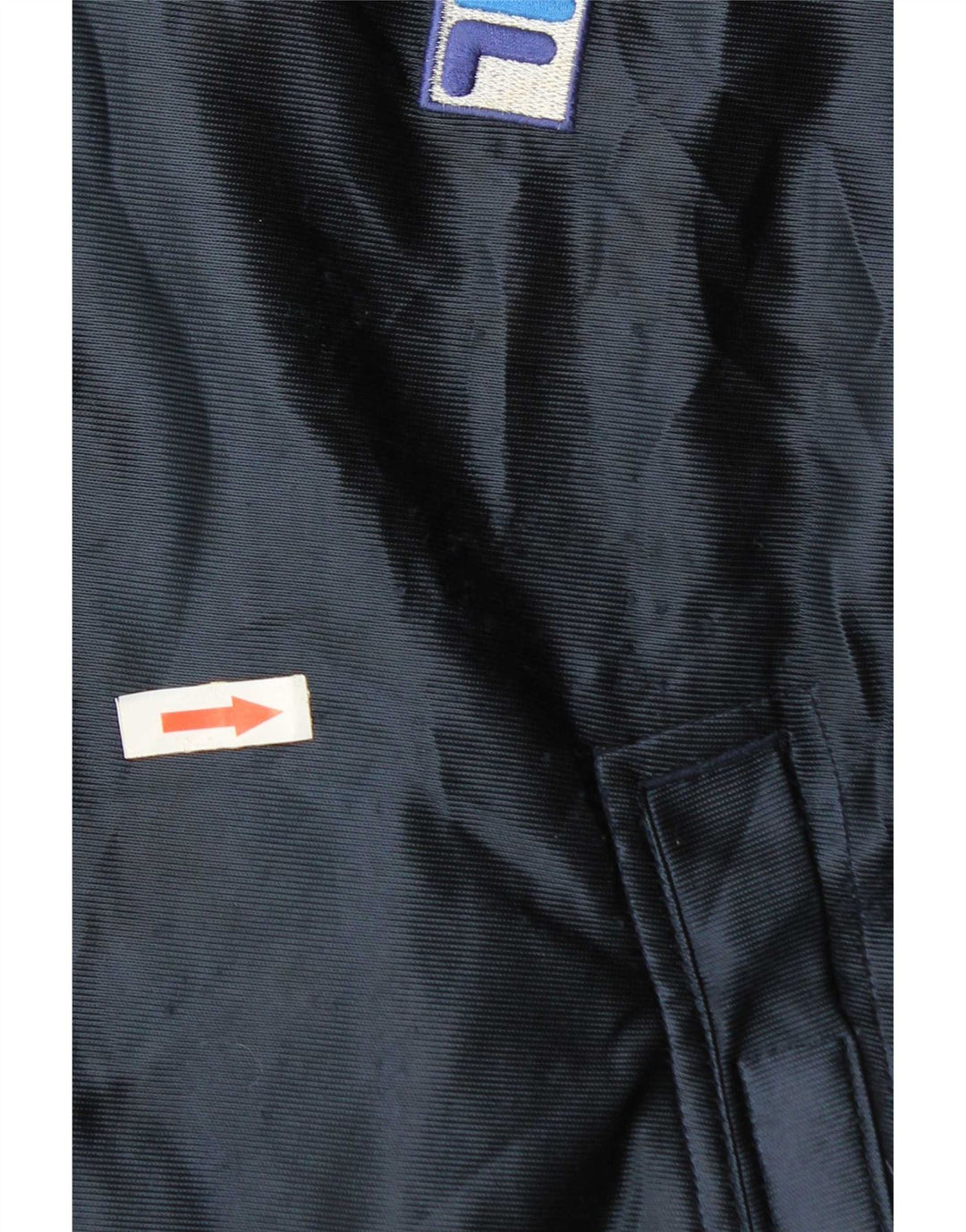 Giacca sportiva da donna con cappuccio corto Fila UK 14 medio blu navy