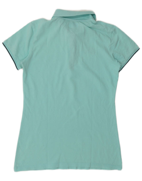 Kappa Womens Polo Shirt UK 14 Large Turquoise