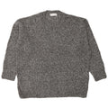 Maglione maglione girocollo da uomo Marks & Spencer grande acrilico chiazzato grigio
