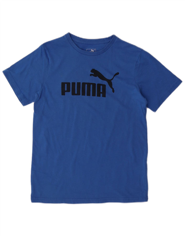 T-shirt grafica PUMA da ragazzo, 14-15 anni, grande, in cotone blu