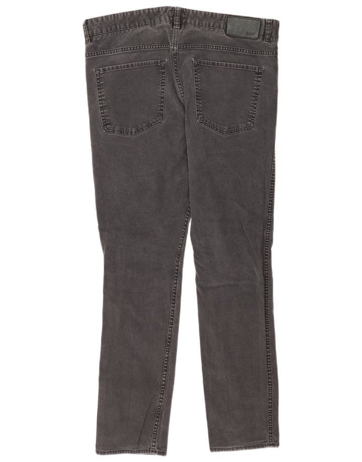 Jeans slim da uomo Hugo Boss W36 L32 cotone grigio