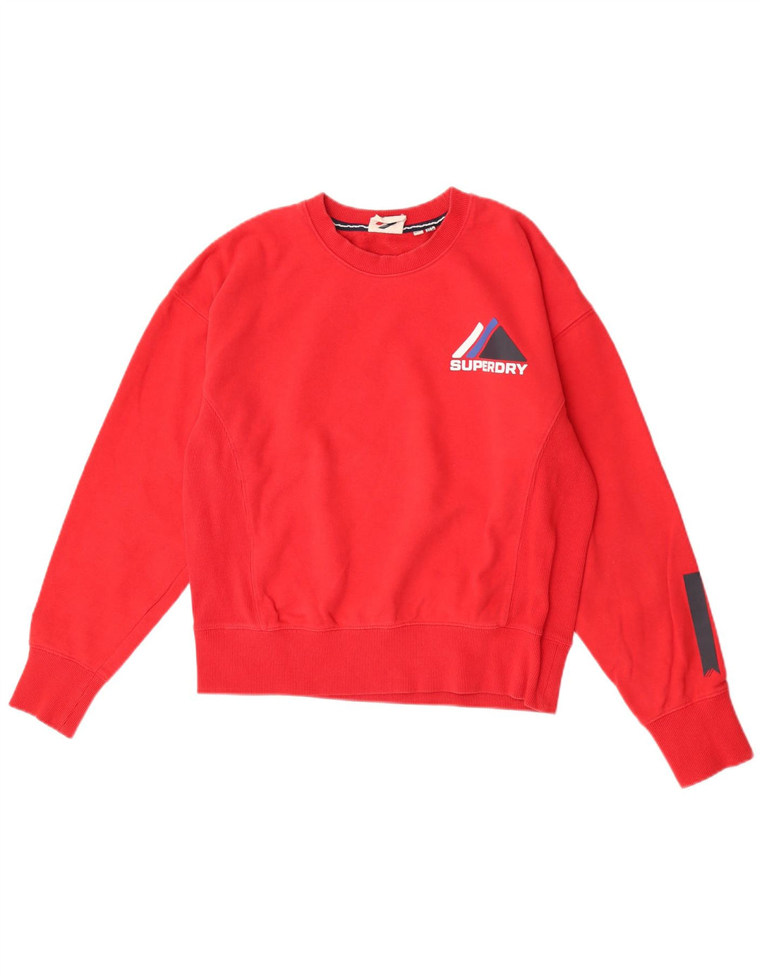 Felpa grafica da donna Superdry Jumper UK 12 Medium Red Cotton