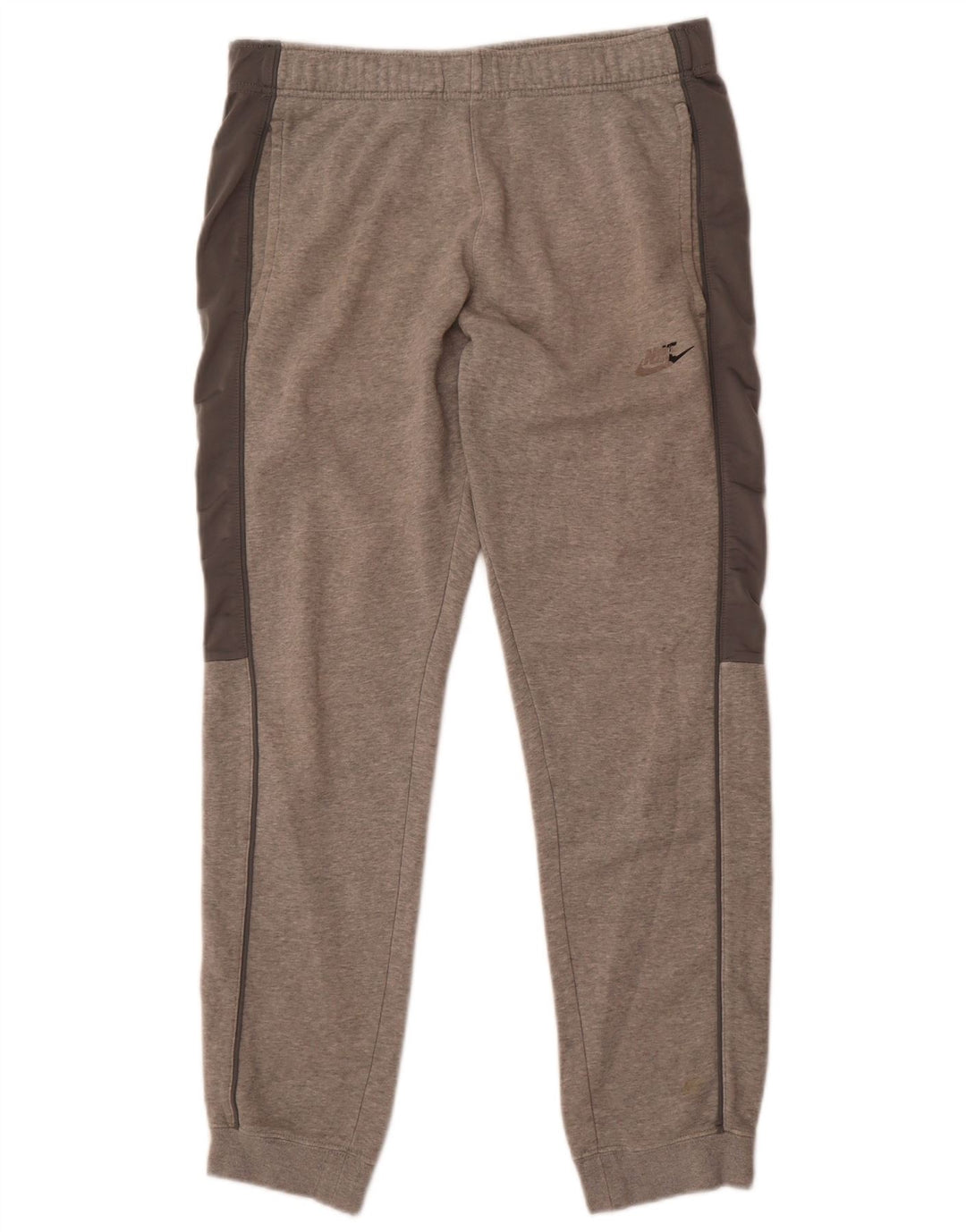 Pantaloni da tuta da uomo Nike Joggers in cotone color block grigio medio