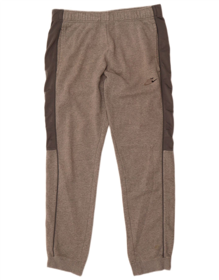 Pantaloni da tuta da uomo Nike Joggers in cotone color block grigio medio