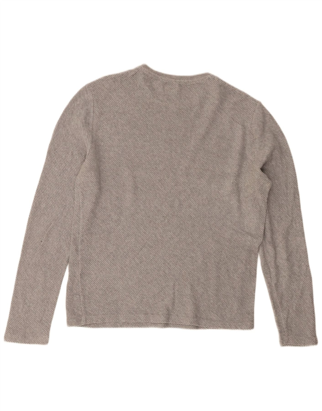 Top Zara da uomo a maniche lunghe grande in cotone grigio