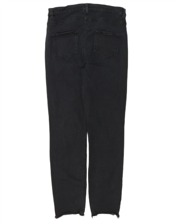 VINTAGE Womens Skinny Jeans Large W32 L27 Black