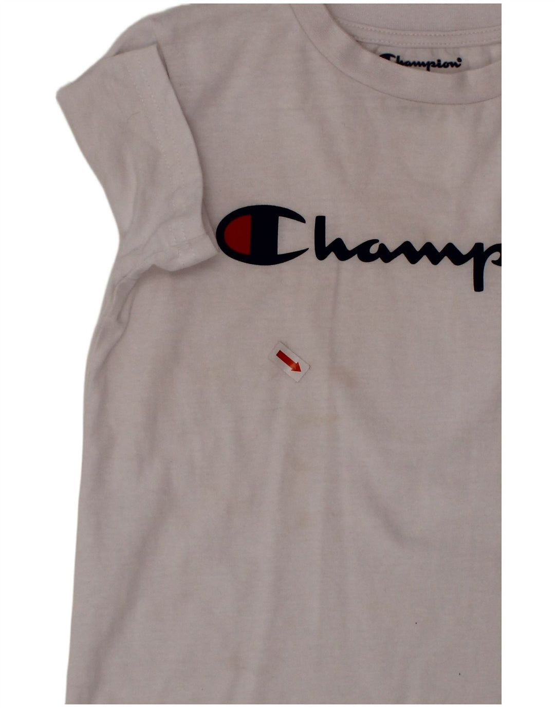 T-shirt grafica per ragazzi CHAMPION Top 4-5 anni in cotone bianco