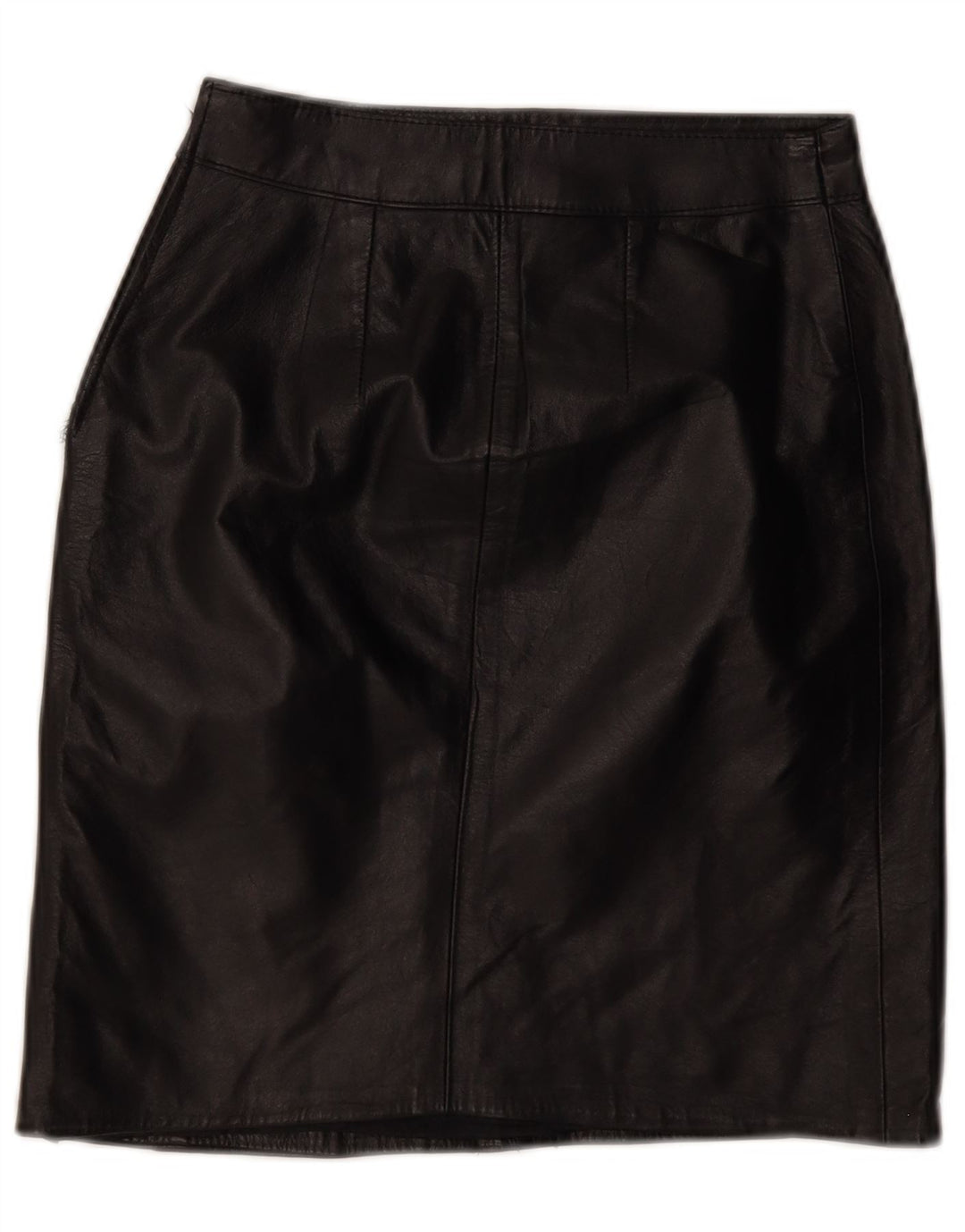 Gonna in pelle vintage da donna W24 XS nera