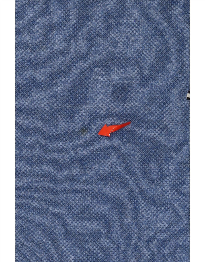 TOMMY HILFIGER Maglione maglione girocollo da uomo grande cotone blu