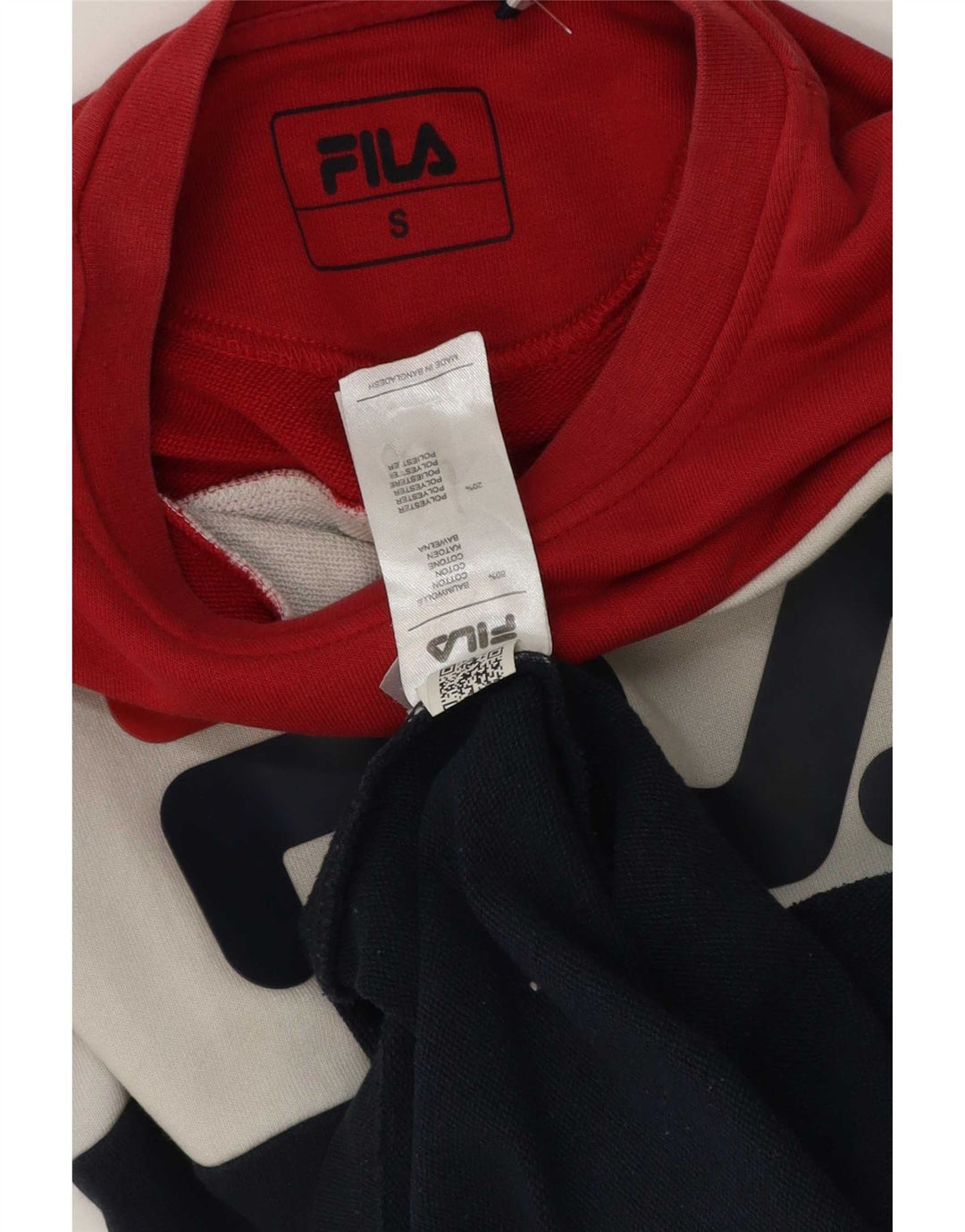 Fila Felpa grafica da uomo Maglione piccolo in cotone color block multicolore