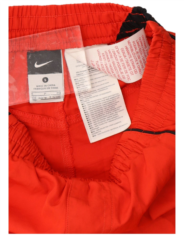 Pantaloncini sportivi NIKE da ragazzo 8-9 anni Small Rosso Colourblock in poliestere