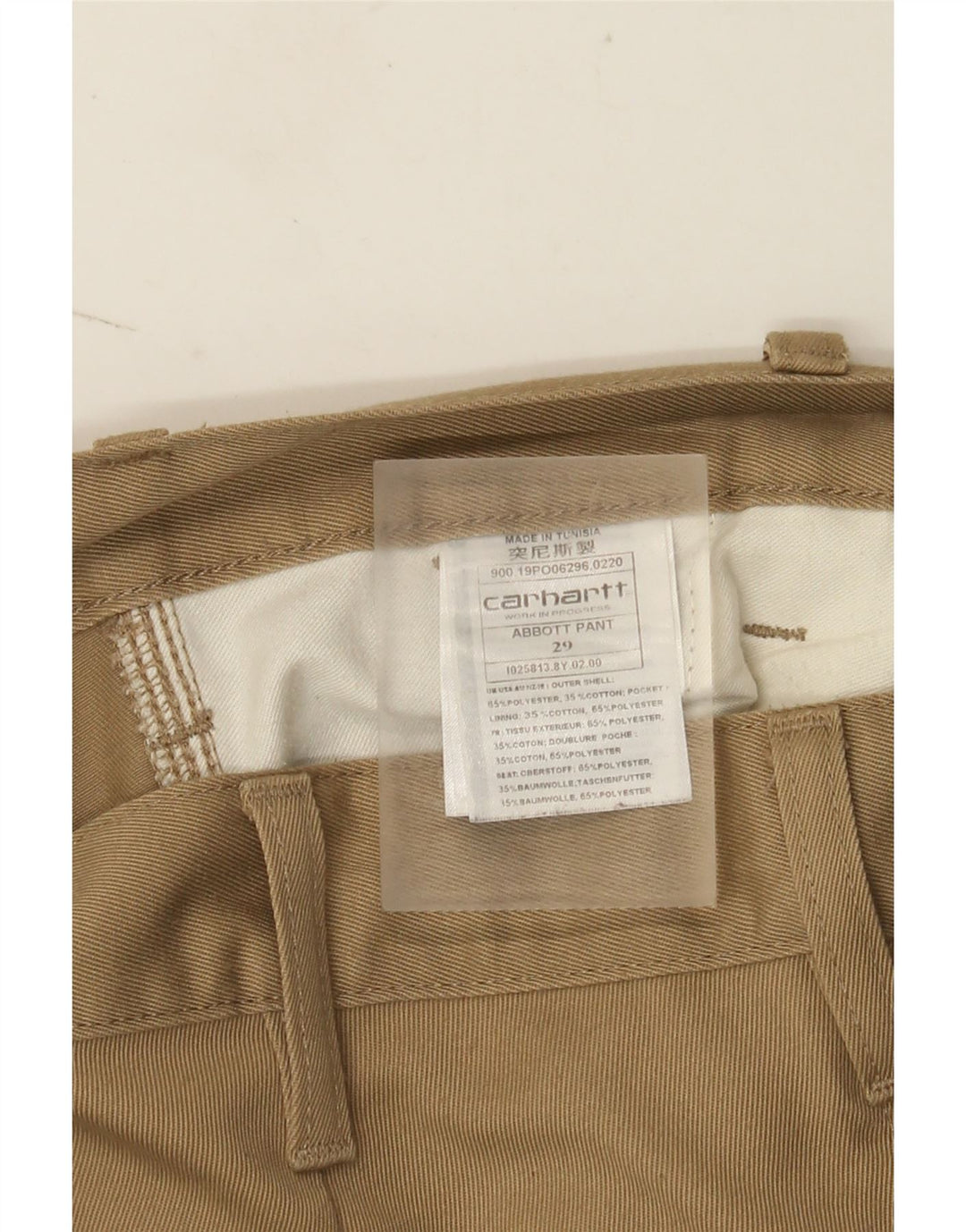 Pantaloni corti da uomo Carhartt Wip Pegged W29 L24 Poliestere beige