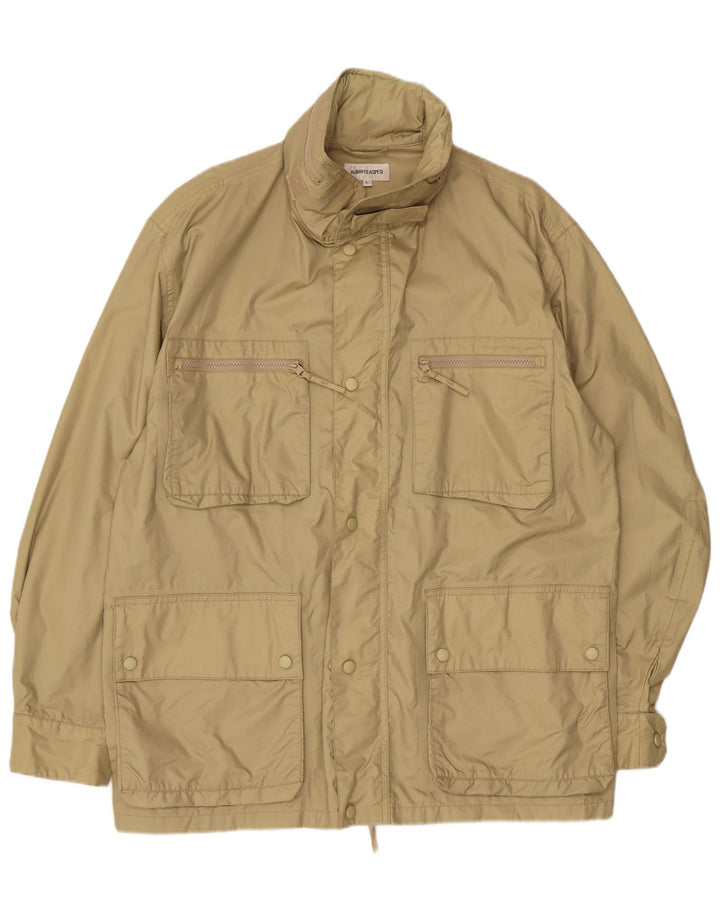 Alberto Aspesi Giacca da uomo con cappuccio UK 40 Large Verde Nylon