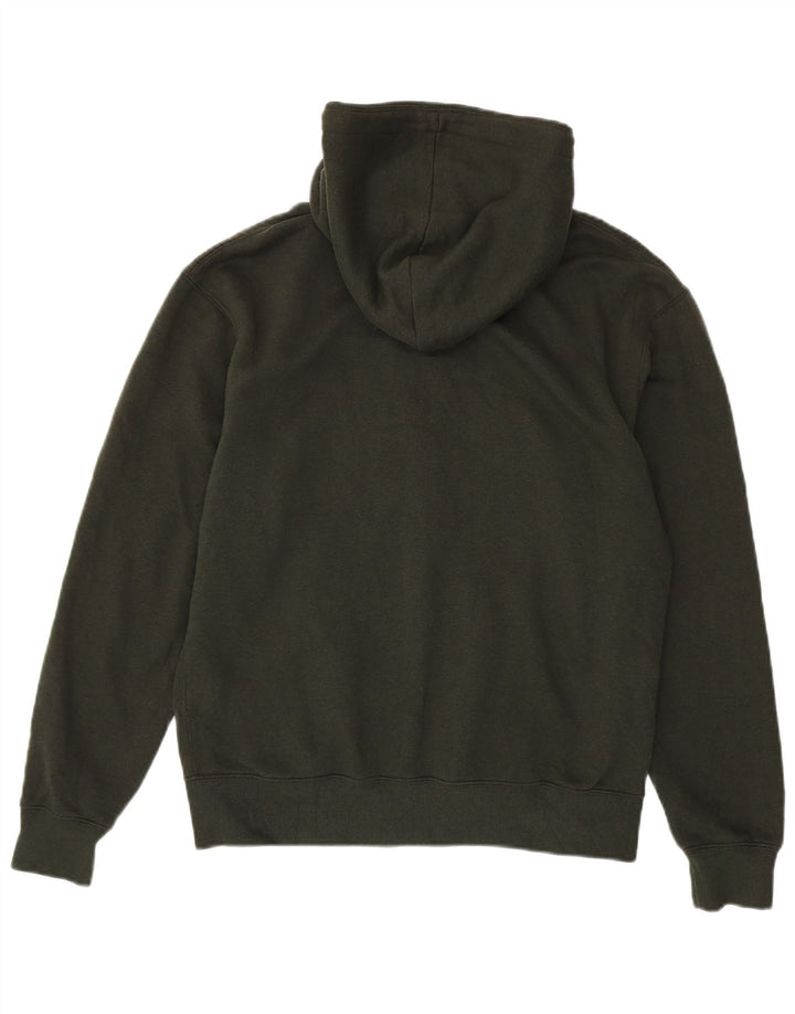 Maglione con cappuccio e zip da uomo Jack & Jones piccolo in cotone verde