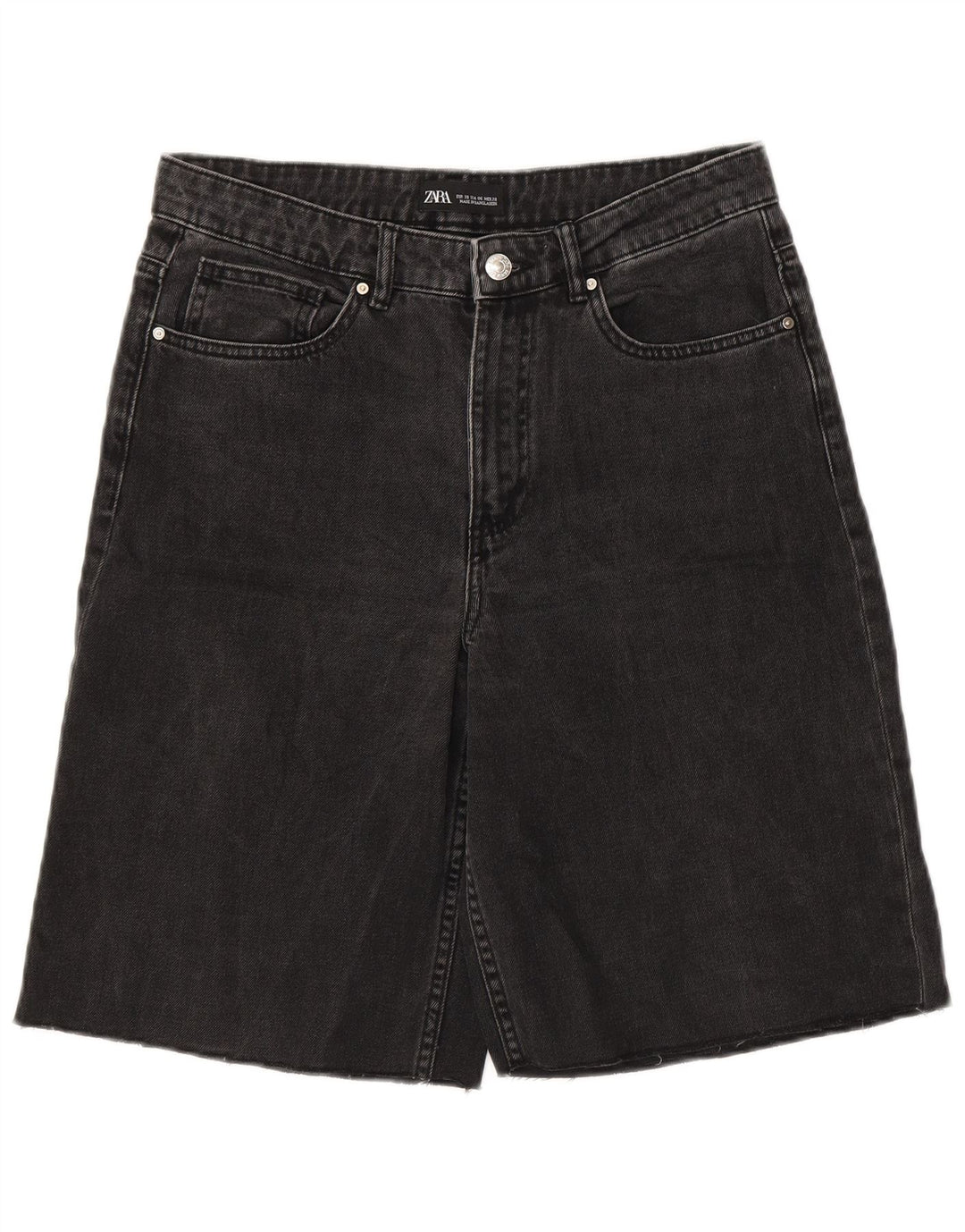 Pantaloncini di jeans da donna Zara EU 38 piccoli W28 grigi