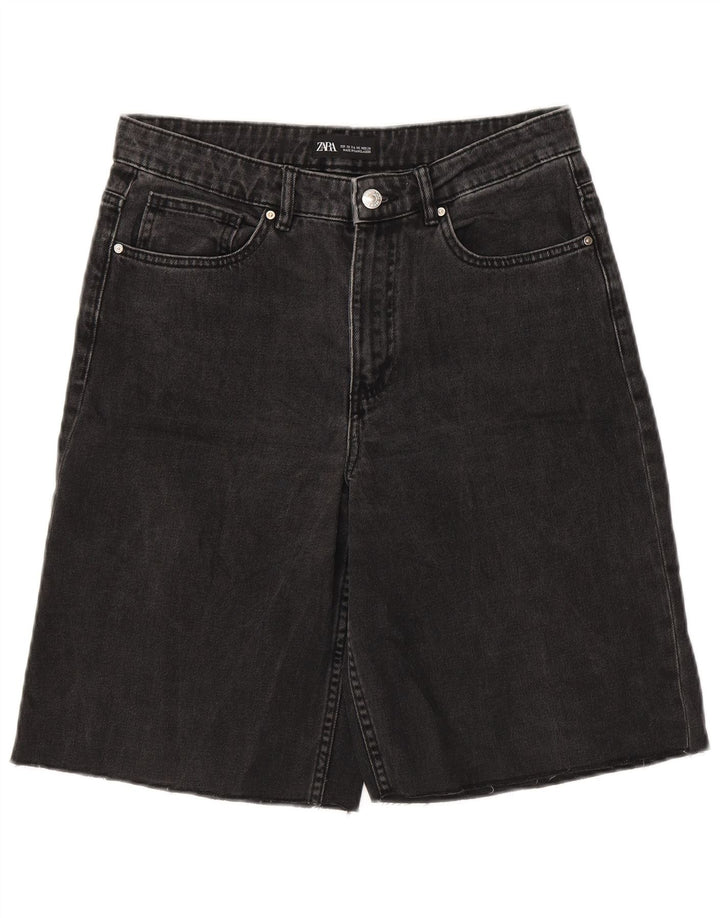 Pantaloncini di jeans da donna Zara EU 38 piccoli W28 grigi