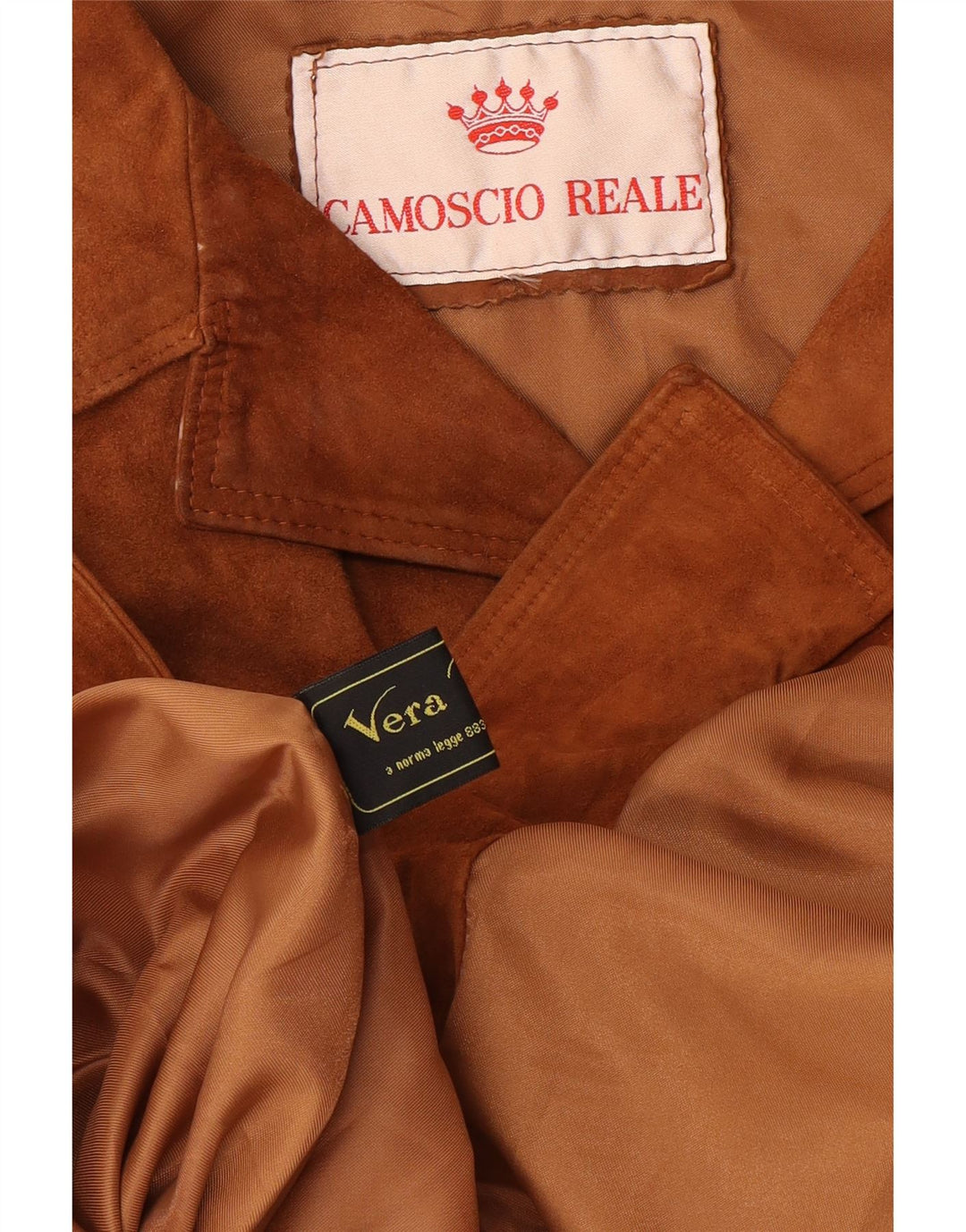 Vintage da uomo UK 38 in pelle beige media