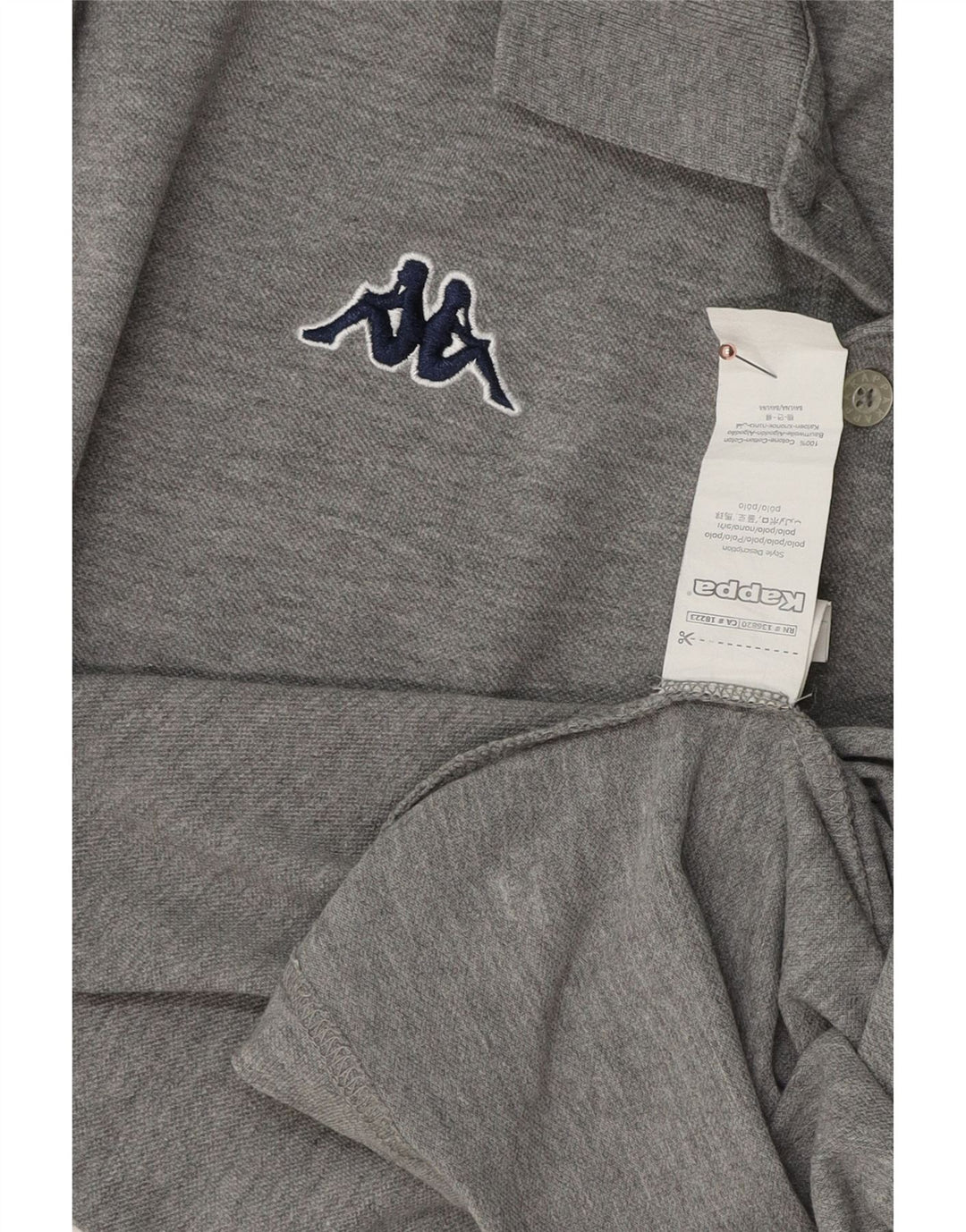 Polo Uomo KAPPA in cotone Grigio Medio