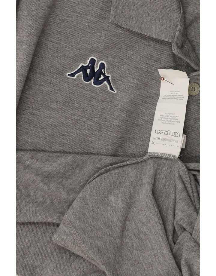 Polo Uomo KAPPA in cotone Grigio Medio