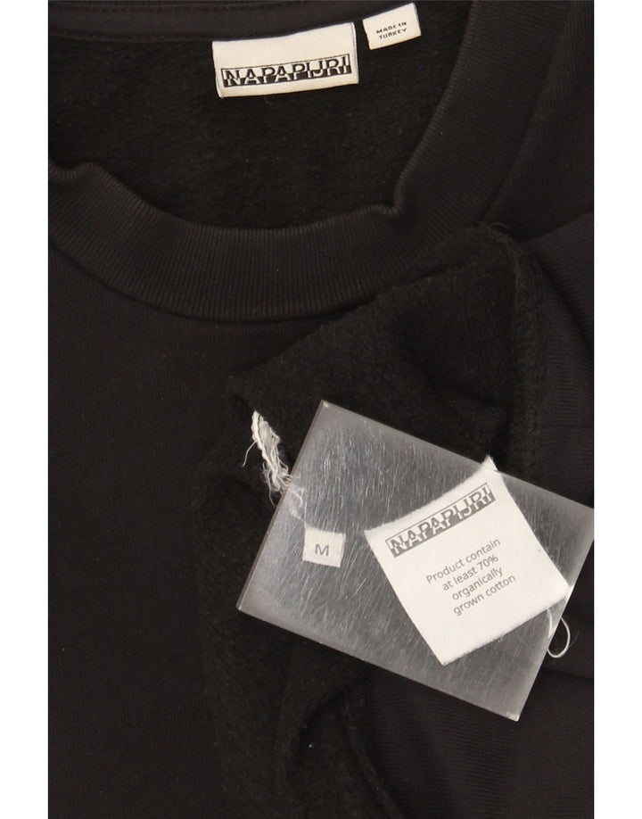 Felpa grafica da uomo Napapijri Maglione cotone nero medio