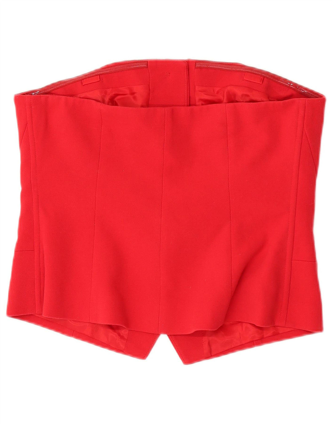 Top a corsetto da donna Marks & Spencer UK 14 poliestere rosso medio