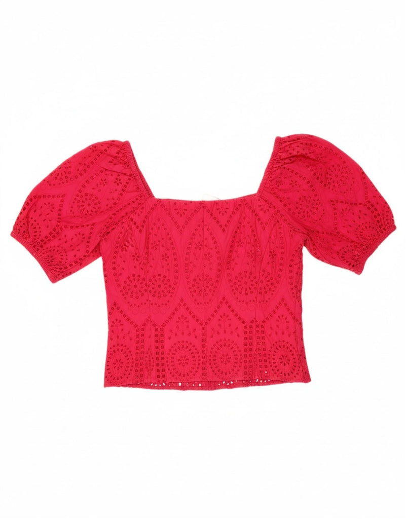 H&M Womens Crop Off Shoulder Top UK 16 Large Pink Vintage H&M and Second-Hand H&M from Messina Hembry 