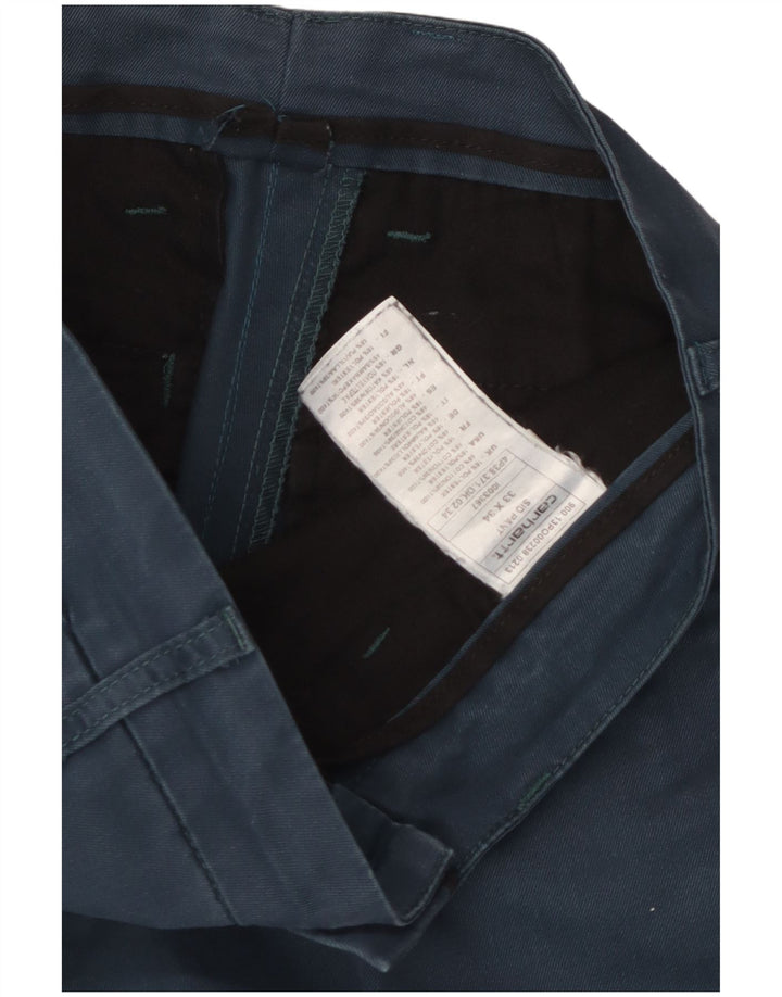Pantaloni chino slim da uomo Carhartt W33 L34 poliestere blu navy