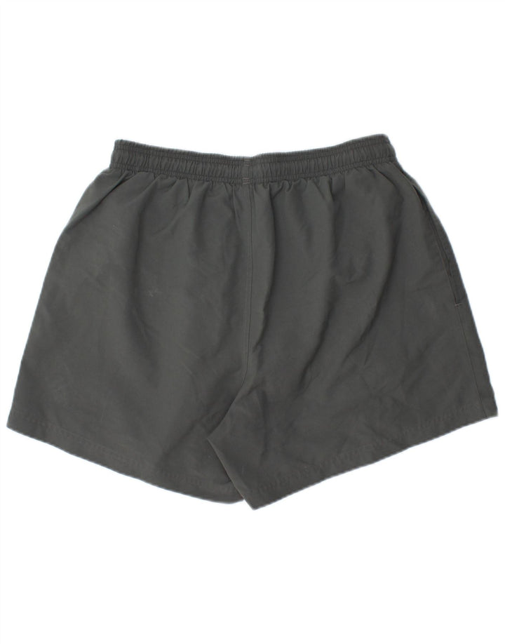 Pantaloncini sportivi da uomo ADIDAS grandi in poliestere grigio